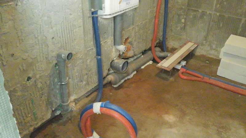 Монтаж канализации в сан узле