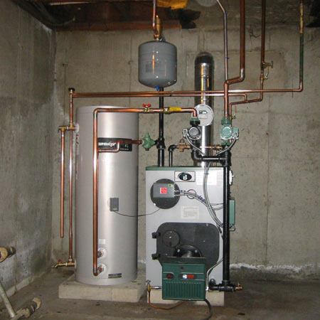 Монтаж напольного газового котла и подключение