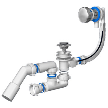 Подключение сифона к ванной