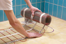 Укладка электрического теплого пола