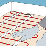 Монтаж электрического пола