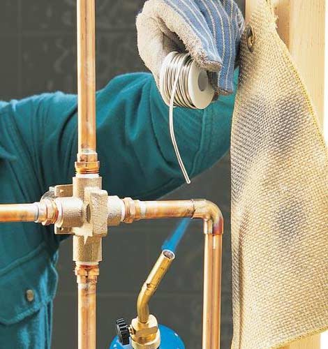 Монтаж медных труб отопления
