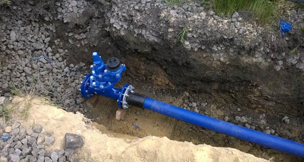 Прокладка наружного водопровода